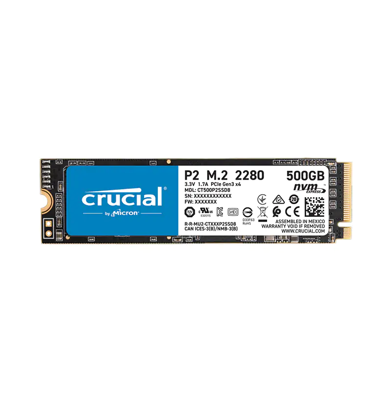 Crucial SSD CRUCIAL P2 500 GB PCLE M.2 2280 