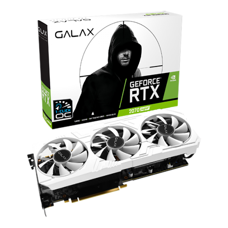 Galax GeForce RTX 2070 Super EX Gamer 1 Click 8G OC Graphics Card - White