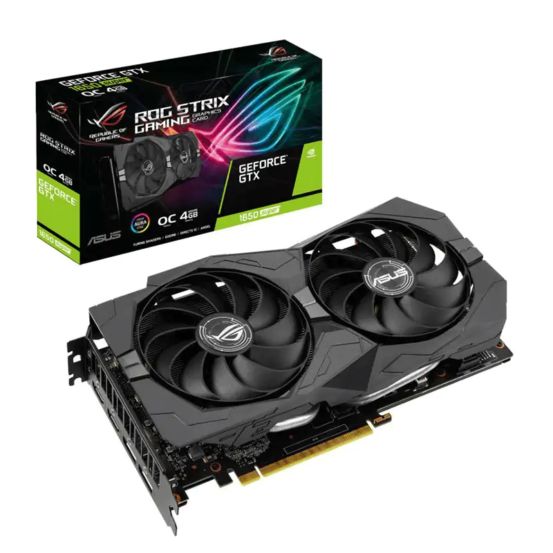 Asus GeForce GTX 1650 Super ROG Strix Gaming 4G OC Graphics Card (ROG-STRIX-GTX1650S-O4G-GAMING)