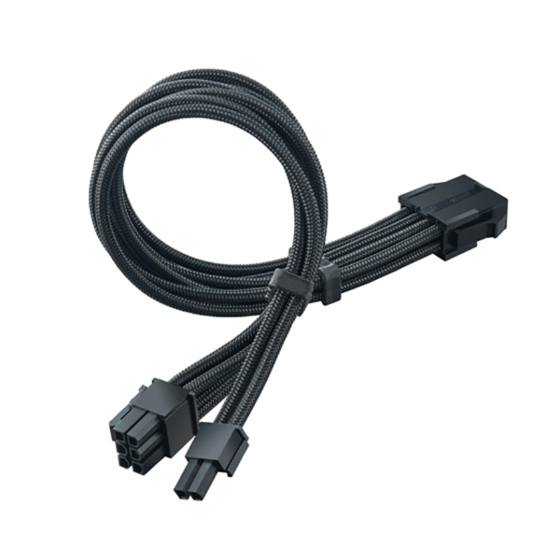 SilverStone PP07E-PCIB 8 Pin PCIe Sleeved Power Extension Cable - Black (SST-PP07E-PCIB)