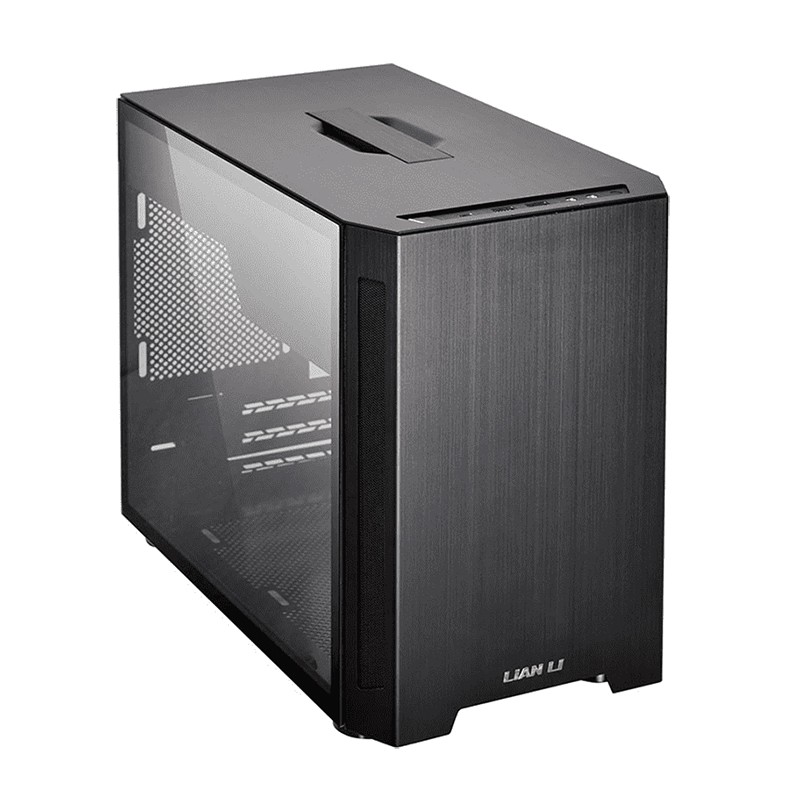 Lian Li PC-TU150 Portable Tempered Glass ITX Case - Black