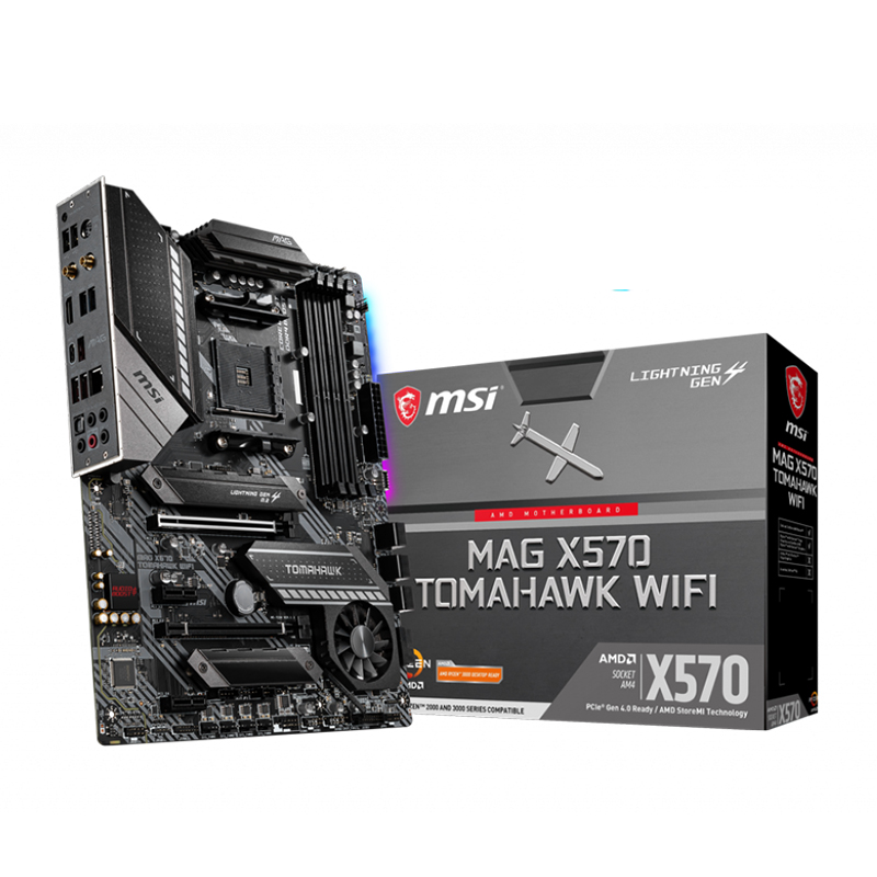 MSI MAG X570 Tomahawk WiFi AM4 ATX Motherboard (MAG X570 TOMAHAWK WIFI)