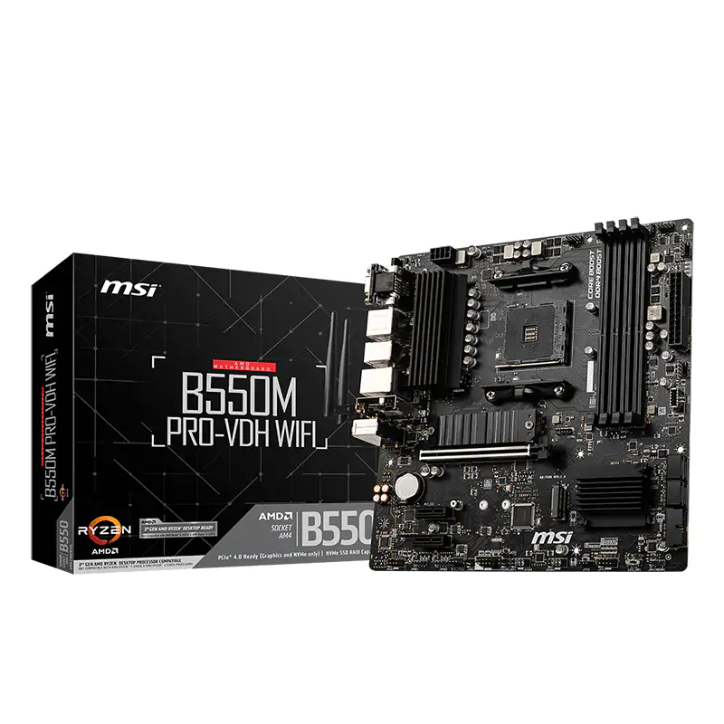 MSI B550M PRO-VDH WiFi AM4 mATX Motherboard (B550M PRO-VDH WIFI