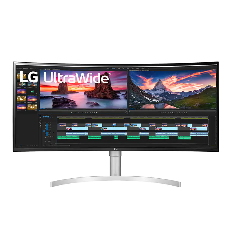 LG 38in QHD Ultrawide 144Hz IPS G-Sync Compatible Curved Monitor (38WN95C-W)