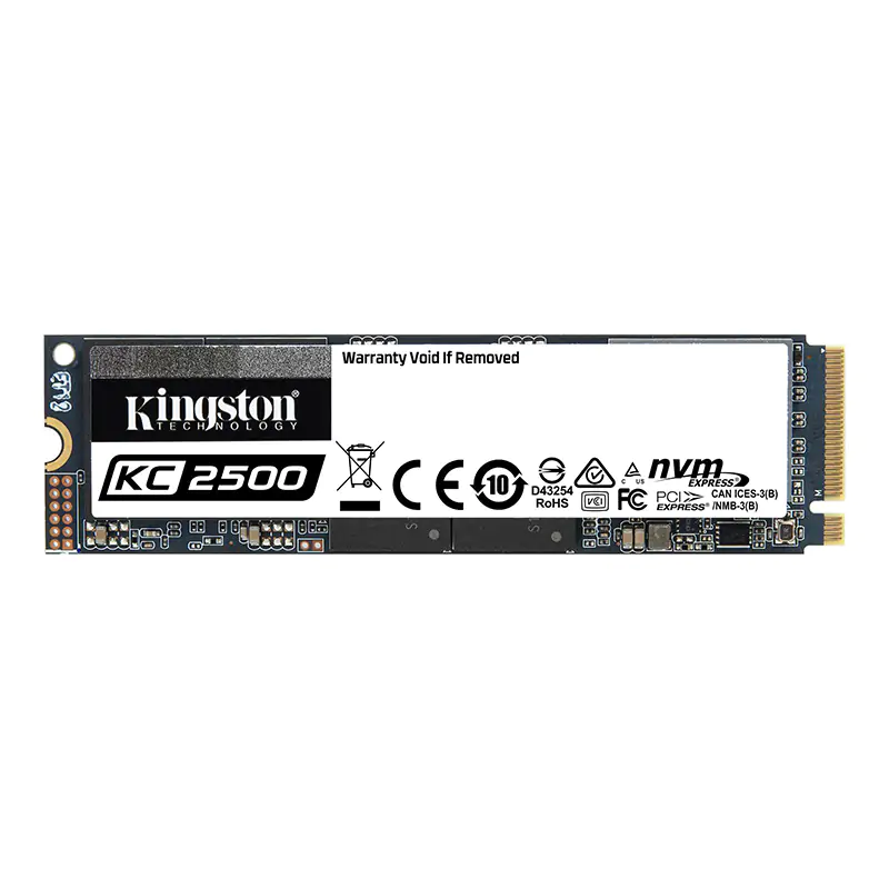 Kingston KC2500 1TB PCIe Gen3 M.2 2280 NVMe SSD (SKC2500M8/1000G)