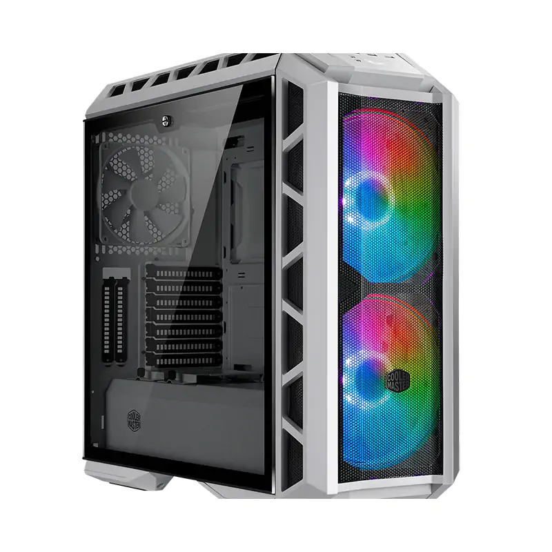 Cooler Master Mastercase H500P Mesh ARGB TG Mid Tower E-ATX Case - White (MCM-H500P-WGNN-S01)
