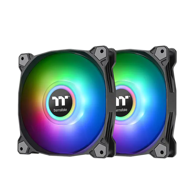 Thermaltake Pure Duo 12 120mm ARGB Sync Radiator Fan Black - 2 Pack (CL-F115-PL12SW-A)