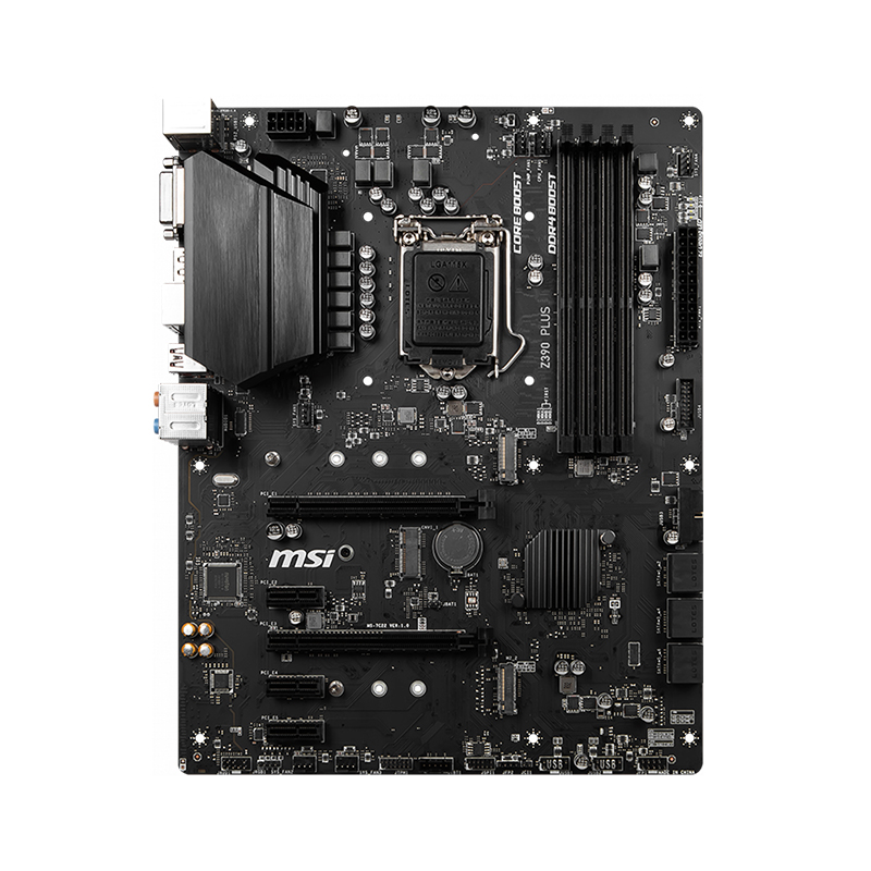 MSI Z390 Plus LGA 1151 ATX Motherboard OEM Brown box (Z390 PLUS)