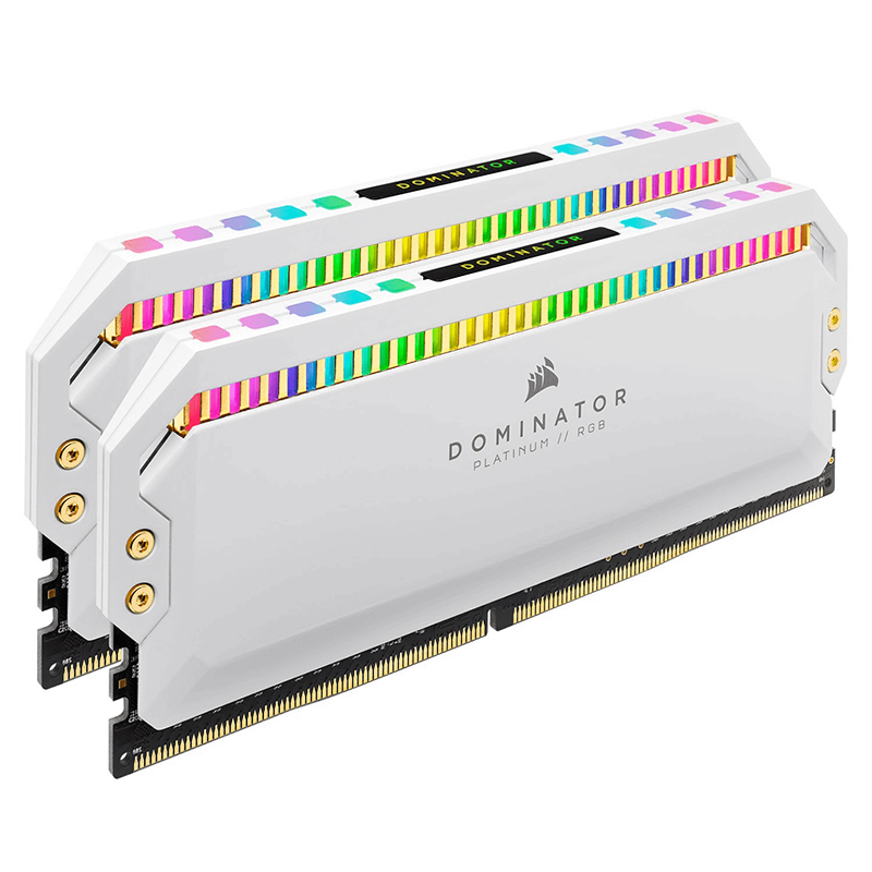 Corsair Dominator Platinum RGB 16GB (2x8GB) 3200MHz DDR4 RAM - White (CMT16GX4M2Z3200C16W)