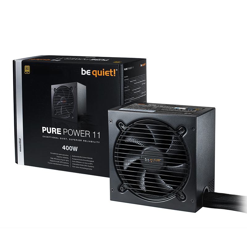 be quiet! 400W Pure Power 11 80+ Gold Power Supply (BN900)