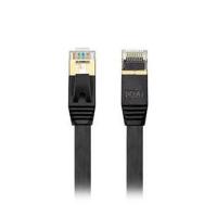 Edimax 0.55m 10GbE Shielded CAT7 Flat Network Cable - Black