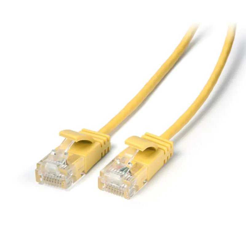 Connect Cat 6 Ethernet Ultra Slim Cable 0.50m (50cm) Yellow (CB-C6-0-50YLO)