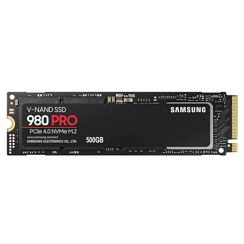 Samsung 980 Pro 500GB PCIe Gen4 M.2 2280 NVMe SSD (MZ-V8P500BW)
