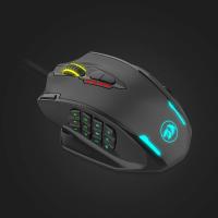 Redragon M908 Impact RGB LED MMO Mouse with Side Buttons Optical Wired Gaming Mouse with 12,400DPI