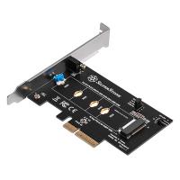 SilverStone M.2 PCIe/NVMe to PCIe x4 Screwless Design Adapter Card