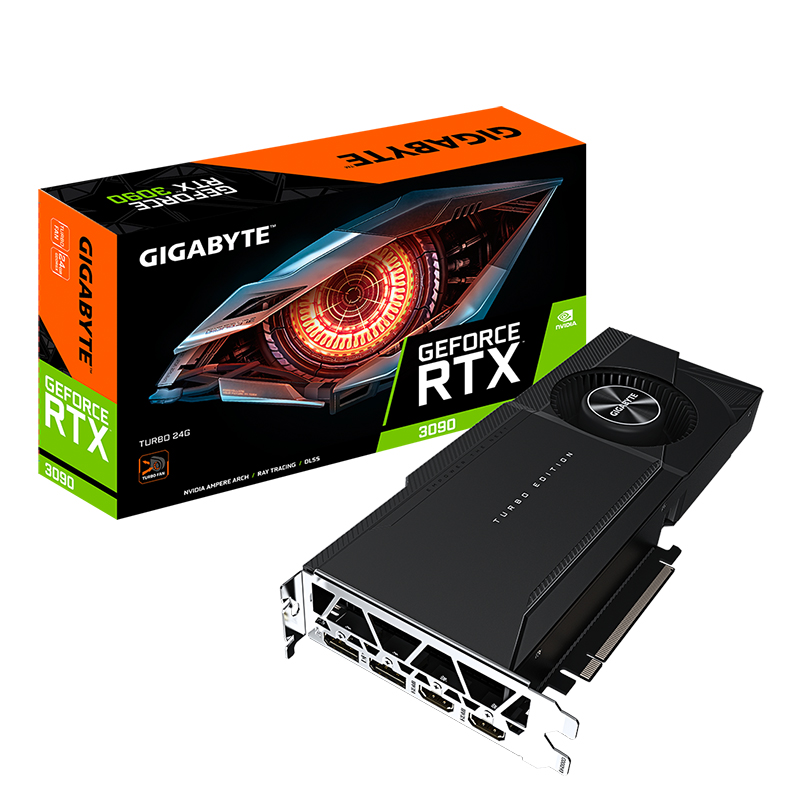 Gigabyte GeForce RTX 3090 Turbo 24G Graphics Card (N3090TURBO-24GD)
