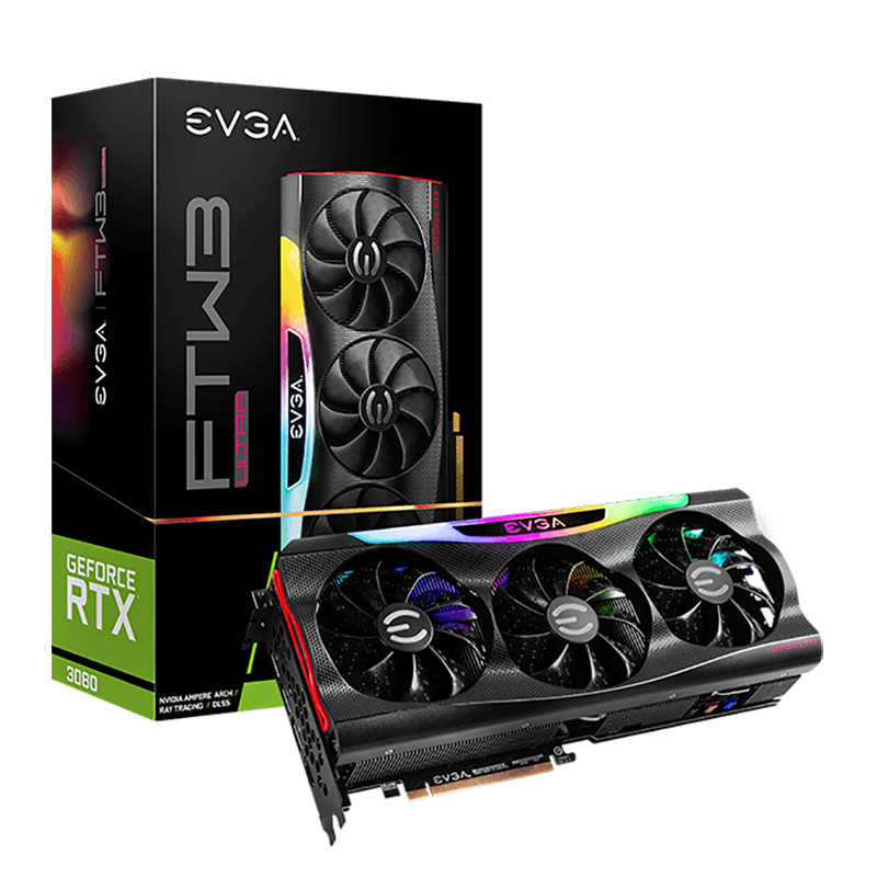 EVGA GeForce RTX 3080 FTW3 Ultra Gaming 10G Graphics Card