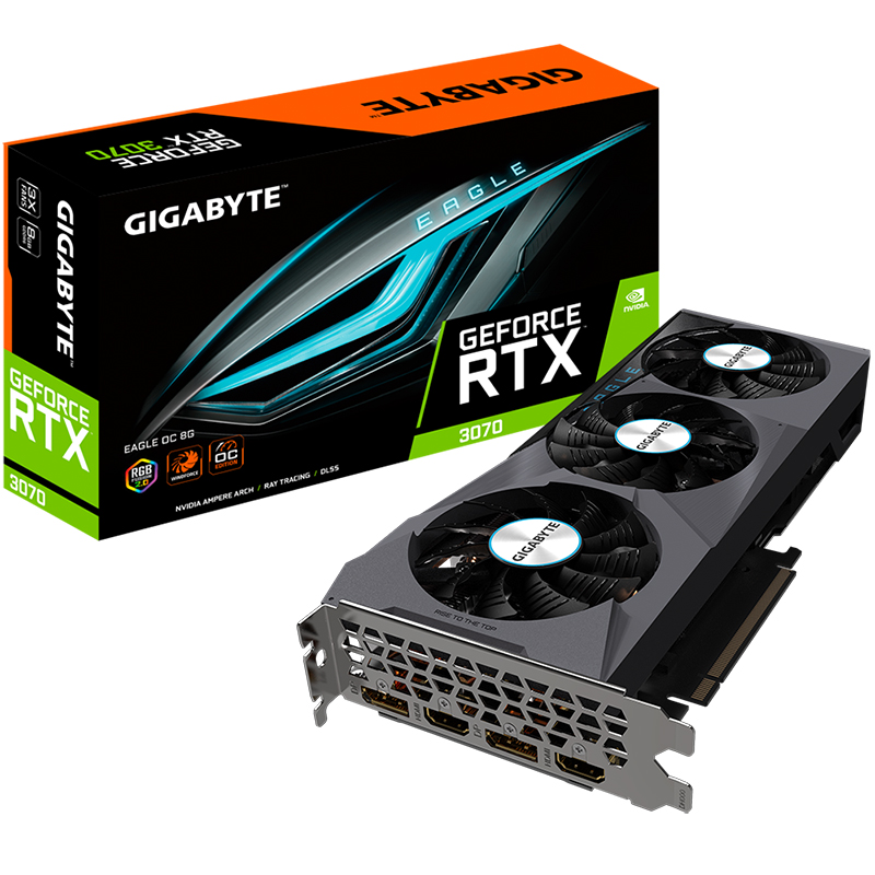 Gigabyte GeForce RTX 3070 Eagle OC 8G Graphics Card (GV-N3070EAGLE OC-8GD)