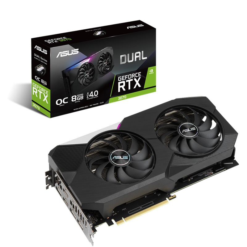 Asus GeForce RTX 3070 Dual OC 8G Graphics Card