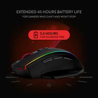 Redragon M686 2.4Ghz Wireless/Wired RGB Gaming Mouse, 16000 DPI