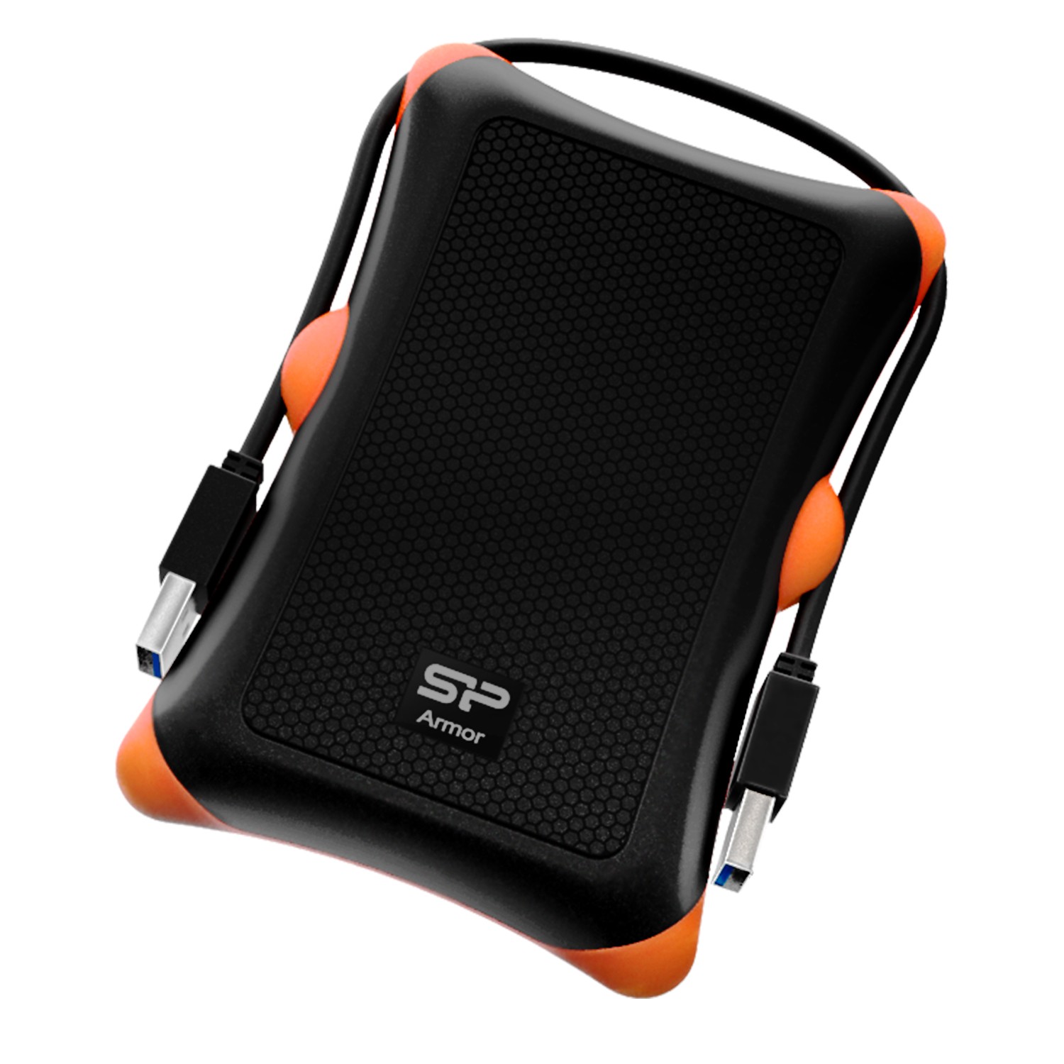 Silicon Power 2TB A30 Rugged Shockproof Portable External Hard Drive USB 3.0 For PC,MAC,XBOX,PS4,PS5 - Orange
