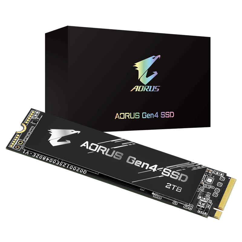 Gigabyte Aorus Gen4 2TB PCIe 4.0 M.2 3D TLC NAND NVMe SSD (GP-AG42TB)