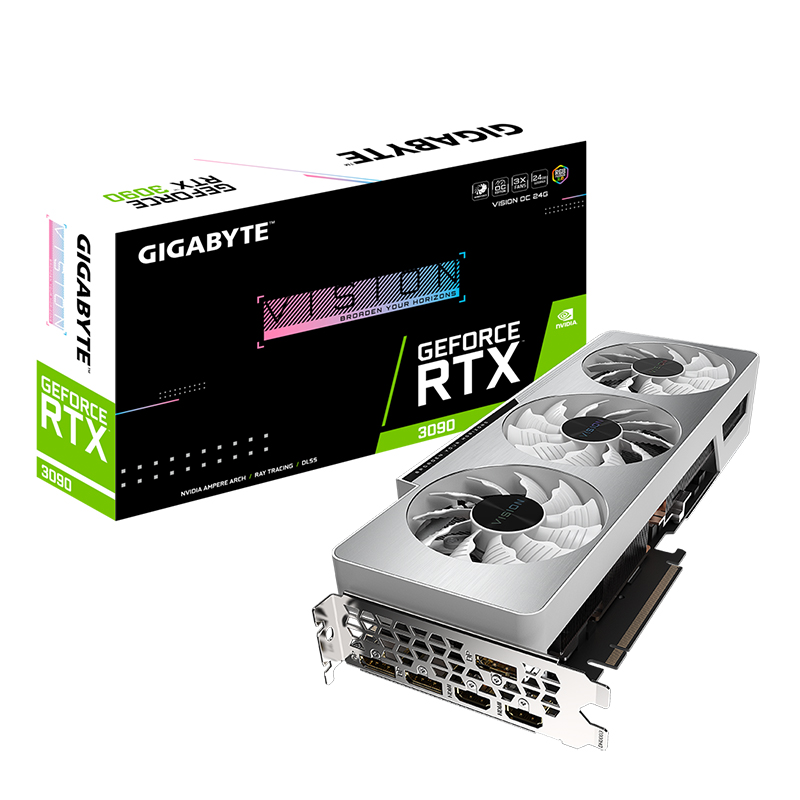 Gigabyte GeForce RTX 3090 Vision 24G OC Graphics Card (N3090VISION OC-24GD)