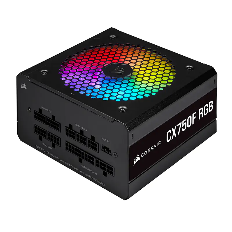 Corsair 750W CX750F RGB 80+ Bronze Fully Modular ATX Power Supply (CP-9020218-AU)