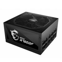 MSI 750W MPG A750GF 80+ Gold Power Fully Modular ATX Power Supply - Black (MPG A750GF)