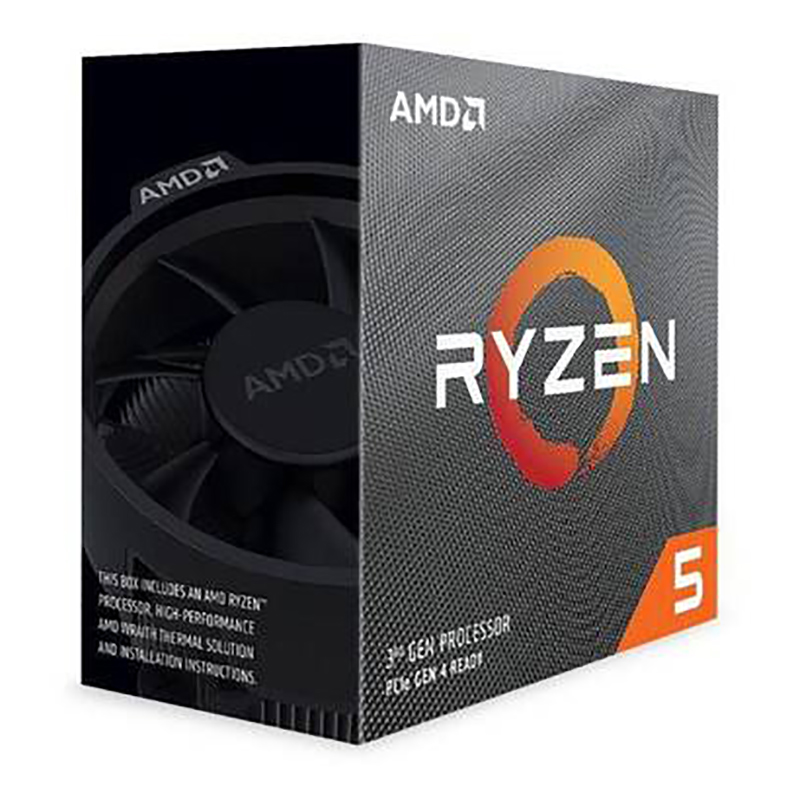 AMD Ryzen 5 3600 6 Core AM4 3.6GHz CPU Processor with Wraith Stealth Cooler (100-100000031BOX-P)