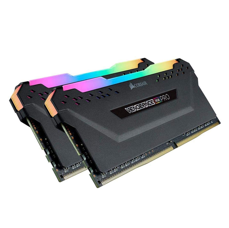 Corsair 64GB (2x32GB) CMW64GX4M2E3200C16 Vengeance RGB PRO 3200MHz DDR4 RAM - Black