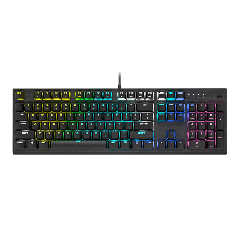 Corsair K60 RGB PRO Low Profile Mechanical Gaming Keyboard - Cherry MX Speed (CH-910D018-NA)