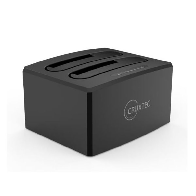 Cruxtec Dual Bay 3.5in and 2.5in Hard Drive Docking Station with Clone Function