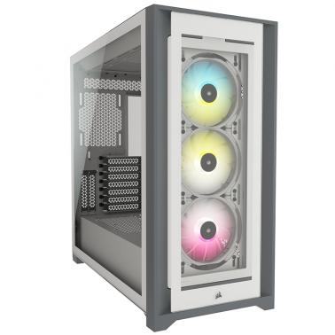 Corsair 5000X RGB TG Mid Tower ATX Case - White (CC-9011213-WW) - OPENED BOX 85780