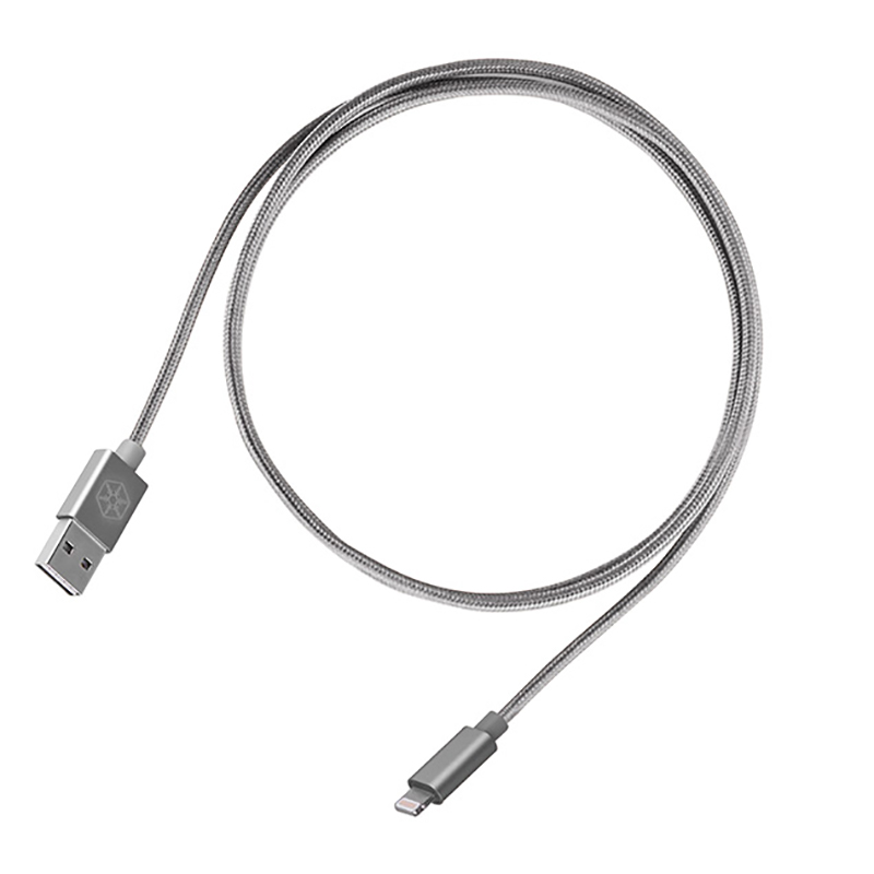 Silverstone CPU03 Reversible USB A to Lightning 1m Cable - Charcoal (SST-CPU03C)