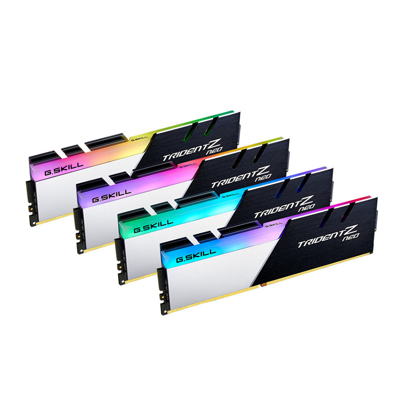 G.Skill 64GB (4x16GB) F4-3600C16Q-64GTZNC Trident Z Neo 3600MHz RGB DDR4 RAM