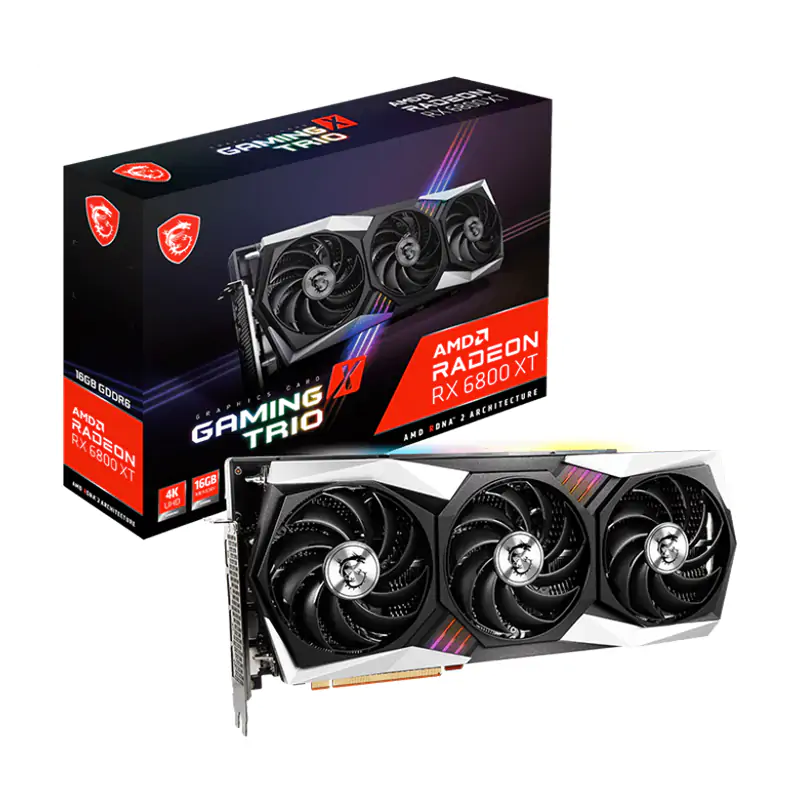 MSI Radeon RX 6800 XT Gaming X Trio 16G Graphics Card (RX 6800 XT GAMING X TRIO 16G)