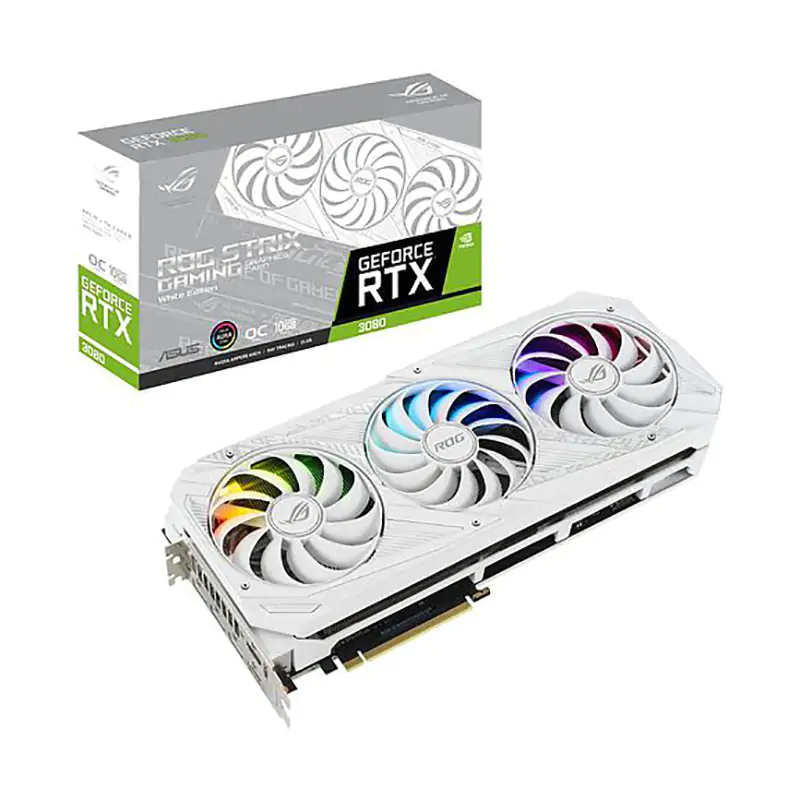 Asus ROG Strix GeForce RTX 3080 White 10G OC Graphics Card (ROG-STRIX-RTX3080-O10G-WHITE)