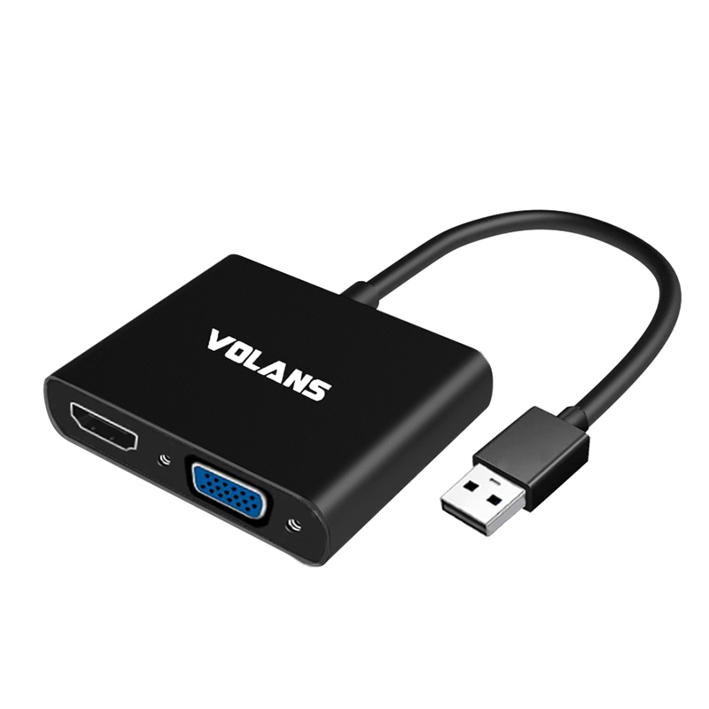Volans USB 3.0 to VGA/HDMI Display Converter (VL-U3VH-S)