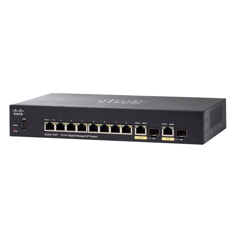 Cisco SG350-10SFP 10 Port Gigabit Managed Switch (SG350-10SFP-K9-AU)