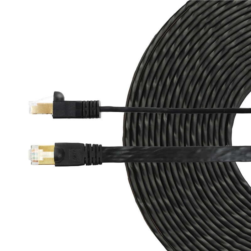Edimax Cat8 40GbE Shielded Flat Network Cable - 10m Black