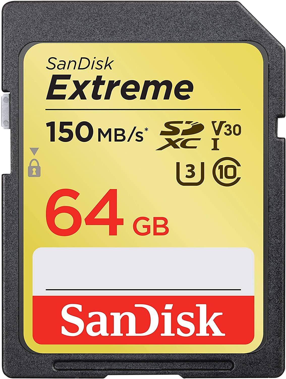 SanDisk Extreme SDXC SDXV6 64GB V30 U3 C10 UHS-I 150MB/s R 60MB/s W