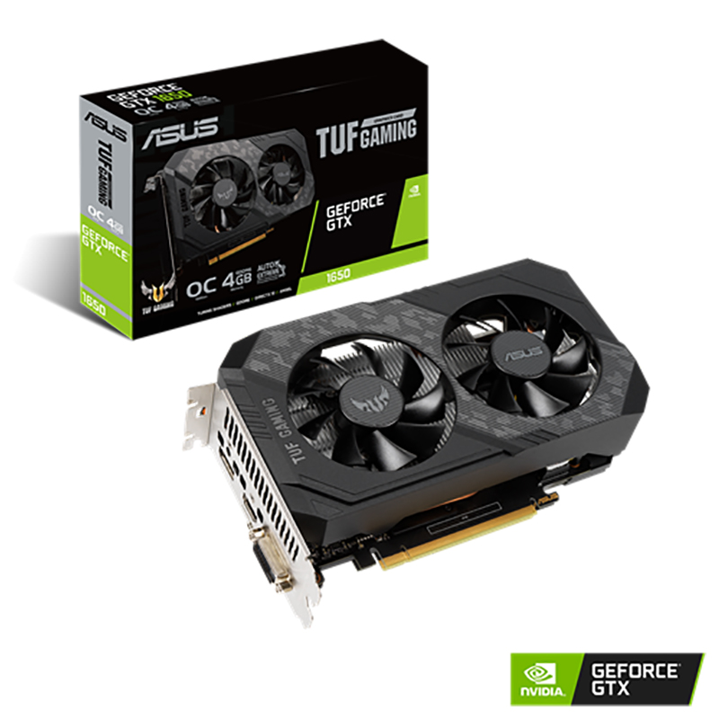 Asus GeForce GTX 1650 TUF Gaming 4G OC Graphics Card (TUF-GTX1650-O4GD6-P-GAMING)