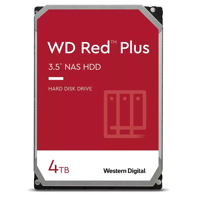 Western Digital 4TB Red Plus 5400RPM 3.5in NAS SATA Hard Drive (WD40EFZX)