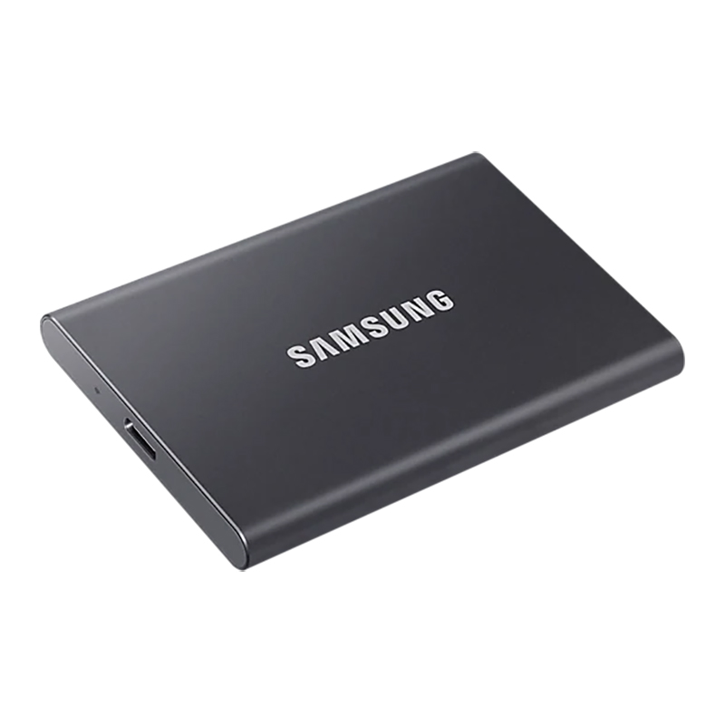 Samsung T7 500GB USB Type C Portable SSD - Gray