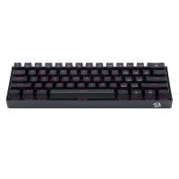 Redragon K630 60% Wired Mechanical Keyboard Pink LED Backlit, Brown Switch, Black
