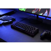 Redragon K630 60% Wired Mechanical Keyboard Pink LED Backlit, Brown Switch, Black