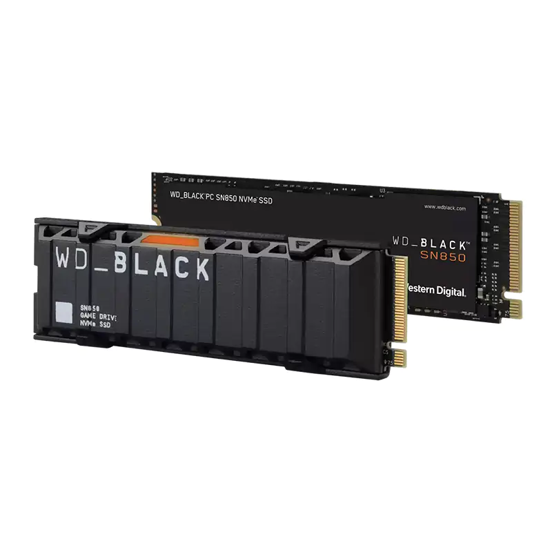 Western Digital 1TB Black SN850 PCIe Gen4 M.2 NVMe SSD with Heatsink (WDS100T1XHE)