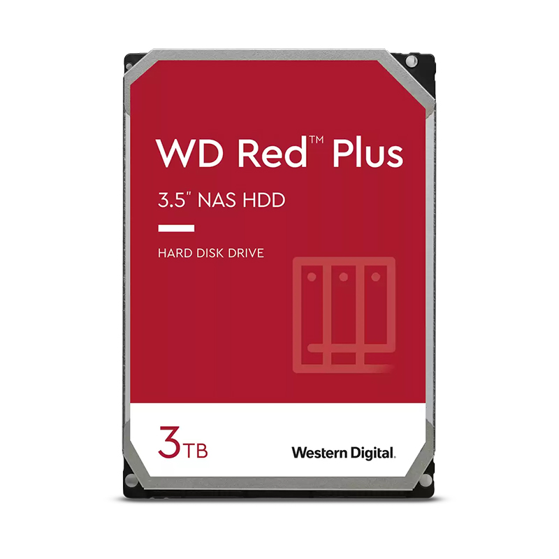 Western Digital 3TB Red Plus 3.5in SATA 5400RPM Hard Drive (WD30EFZX)