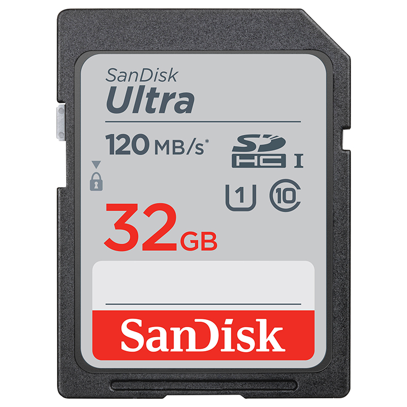 Sandisk 32GB Ultra SDHC UHS-I Class 10 UI 120MB/s